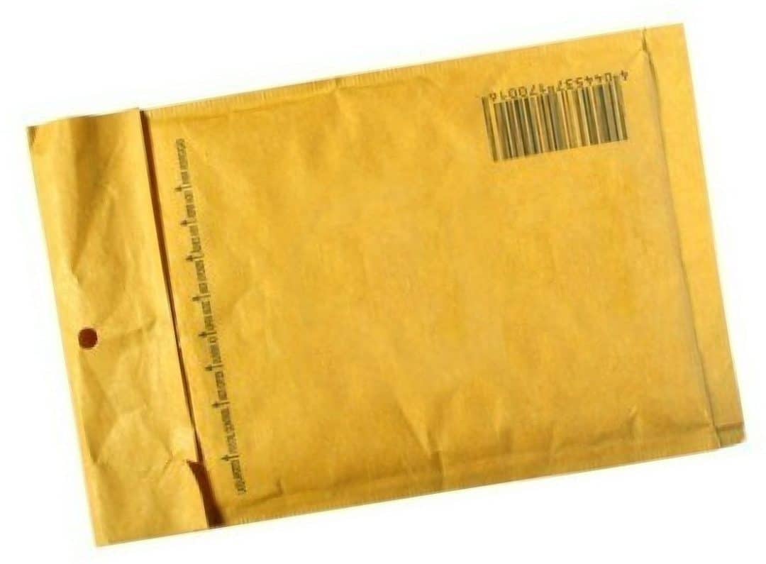 brown padded envelope Sally DeFord Music