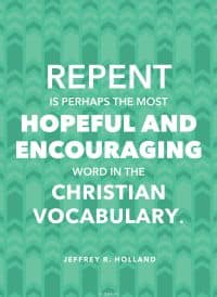 "Repent..."